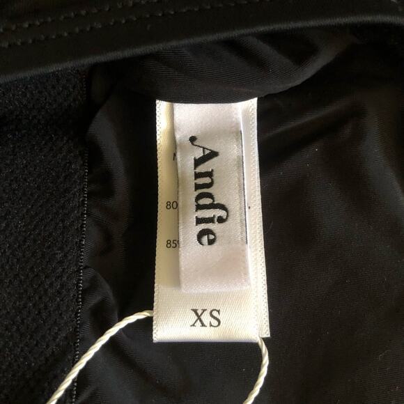 Andie NWT The Nantucket One Shoulder One Piece Black XS Sleek & Sophisticated - Picture 7 of 13